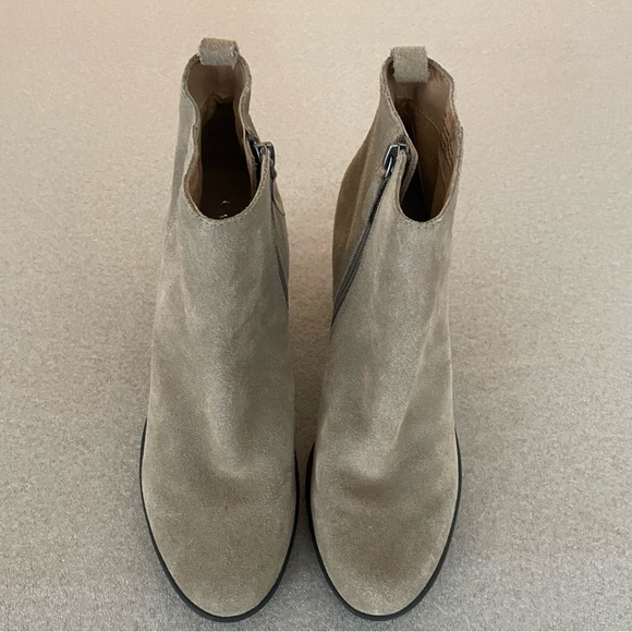 Caslon Taupe Leather Ankle Boots Size 41 - Picture 8 of 14